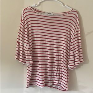 Red stripe top